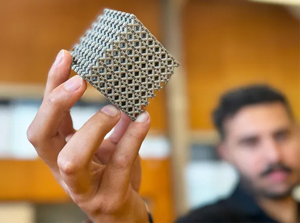 Impresión 3D Titanio Muestra Cubo